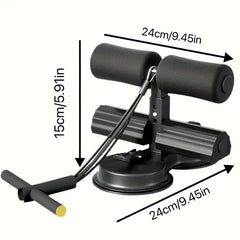 TEMU adjustable non-slip abdominal trainer with thickened comfort pad and portable storage accessory for core workouts.