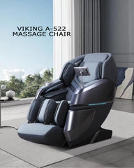 VIKING FITNESS A-522 massage chair in beige and brown with padded armrests and sleek design for comfortable relaxation.