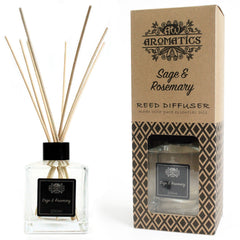 AW Gifts, 200ml Sage & Rosemary Essential Oil Reed Diffuser - GREEN LIFE CYPRUS
