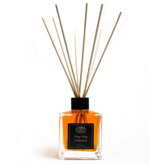 AW Gifts 200ml Ylang Ylang and Mandarin Essential Oil Reed Diffuser, decorative accessory with glass bottle and reed sticks.