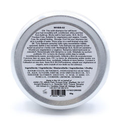 AW Gifts Wild Hare Solid Shampoo with Aloe Vera, 60g, natural hair care product featuring a solid bar in eco-friendly packaging