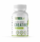 Green Life Cyprus micronized creatine monohydrate capsules, 120 count, ideal for muscle performance and fitness supplementation.