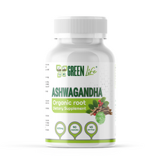 🌿 Green Life Organic Ashwagandha – Stress Support, Focus & Balance