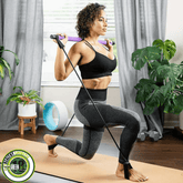 Portable Pilates Bar Kit with Resistance Bands, Exercise Bar, Latex Cords - GREEN LIFE CYPRUS