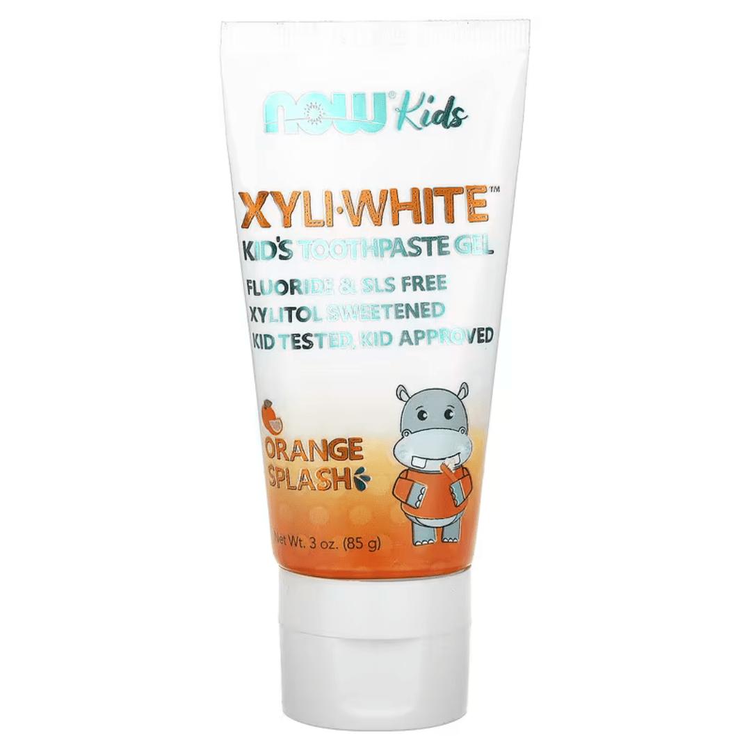 NOW Foods, Xyli-White, Kids Toothpaste Gel, Orange Splash, 3 oz (85 g) - GREEN LIFE CYPRUS