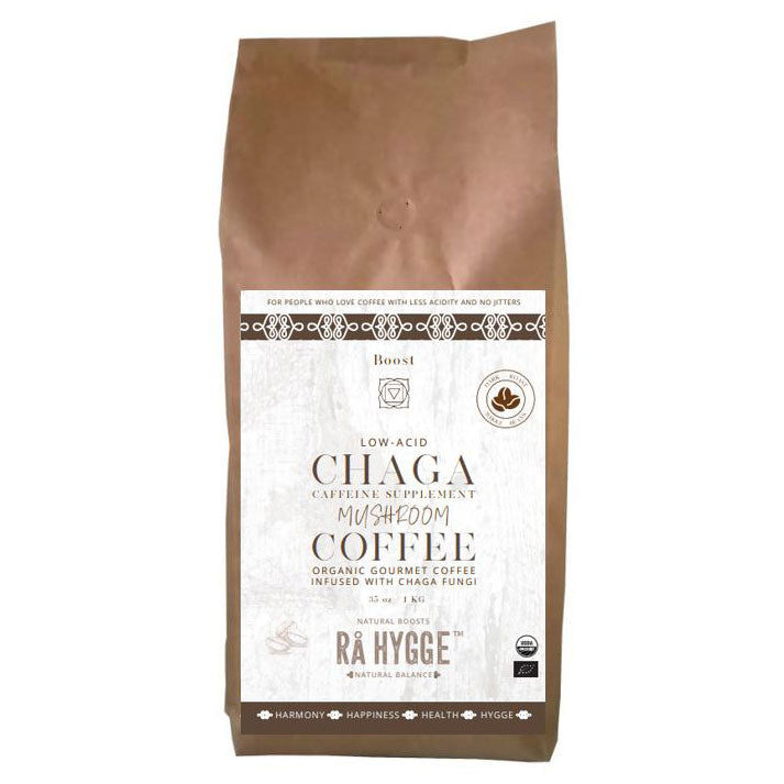 Rå Hygge, BIO Chaga Mushroom Coffee, Whole Beans, 1Kg