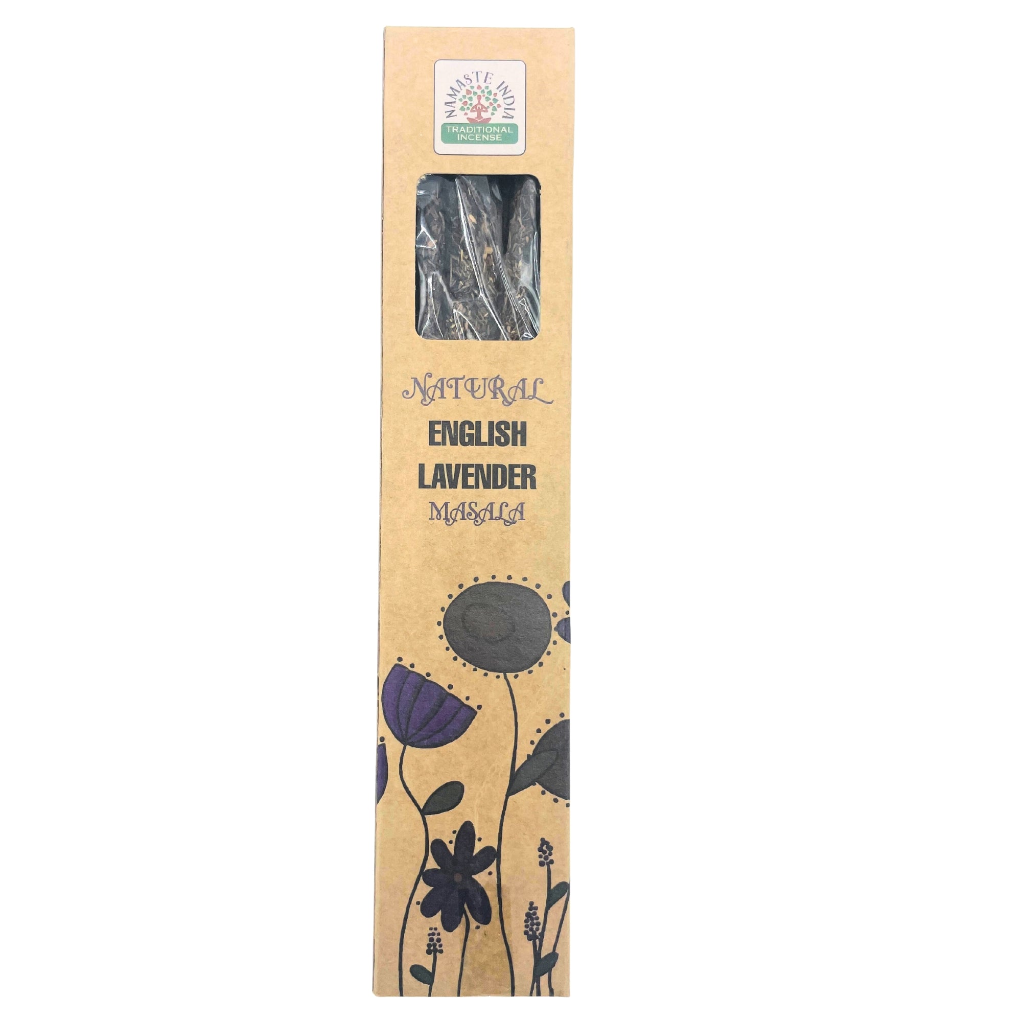 AW Gifts, Natural Botanical Masala Incense - English Lavender - GREEN LIFE CYPRUS