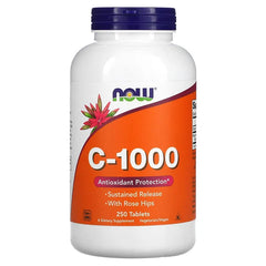 NOW Foods, C-1000, 250 Δισκία 