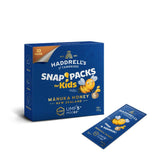 Herbalistas Haddrells Manuka Honey UMF5+ single-serve sachets for kids, 10-pack, featuring golden honey in individual packets