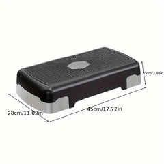 Close-up of TEMU fitness pedal accessory showing textured surface and adjustable strap for indoor exercise equipment.