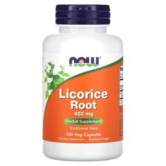 NOW Foods, Licorice Root, 450 mg, 100 Veg Κάψουλες 