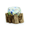 Molten Coloured Glass on Gamal Wood – Small Bowl