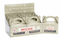 AW GIFTS Satya White Sage Backflow Dhoop Cone box with 24 incense cones for spiritual and aromatic use.