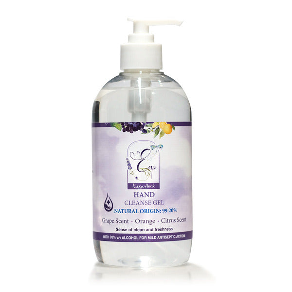 Έαρ – Antiseptic Gel – Non Sticky (Made of natural products- Grape & Citrus Scents/ Orange Essential Oil), 500ml