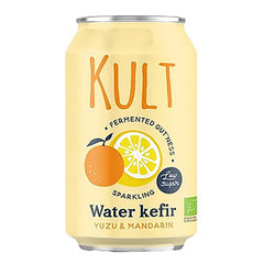 KULT, BIO Water Kefir Yuzu & Mandarin, 330ml - GREEN LIFE CYPRUS