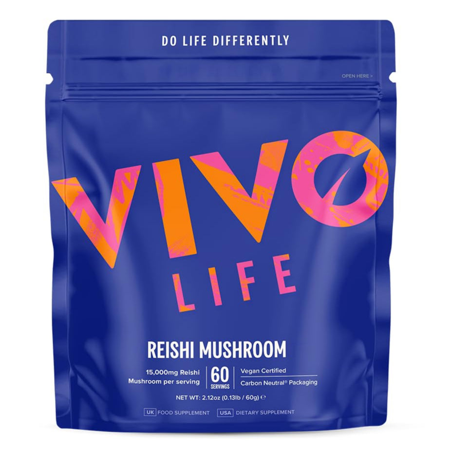 Reishi Mushroom Powder (15:1 extract), 60SERVINGS - Vivo Life - GREEN LIFE CYPRUS
