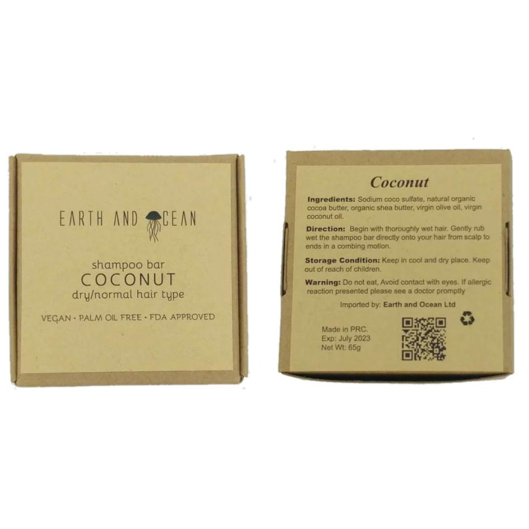 Natural Organic Shampoo Bars - Earth & Ocean