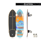 Viking Fitness Aztron IN.SCAPE 32-inch surfskate skateboard with sleek design and durable deck for smooth riding.