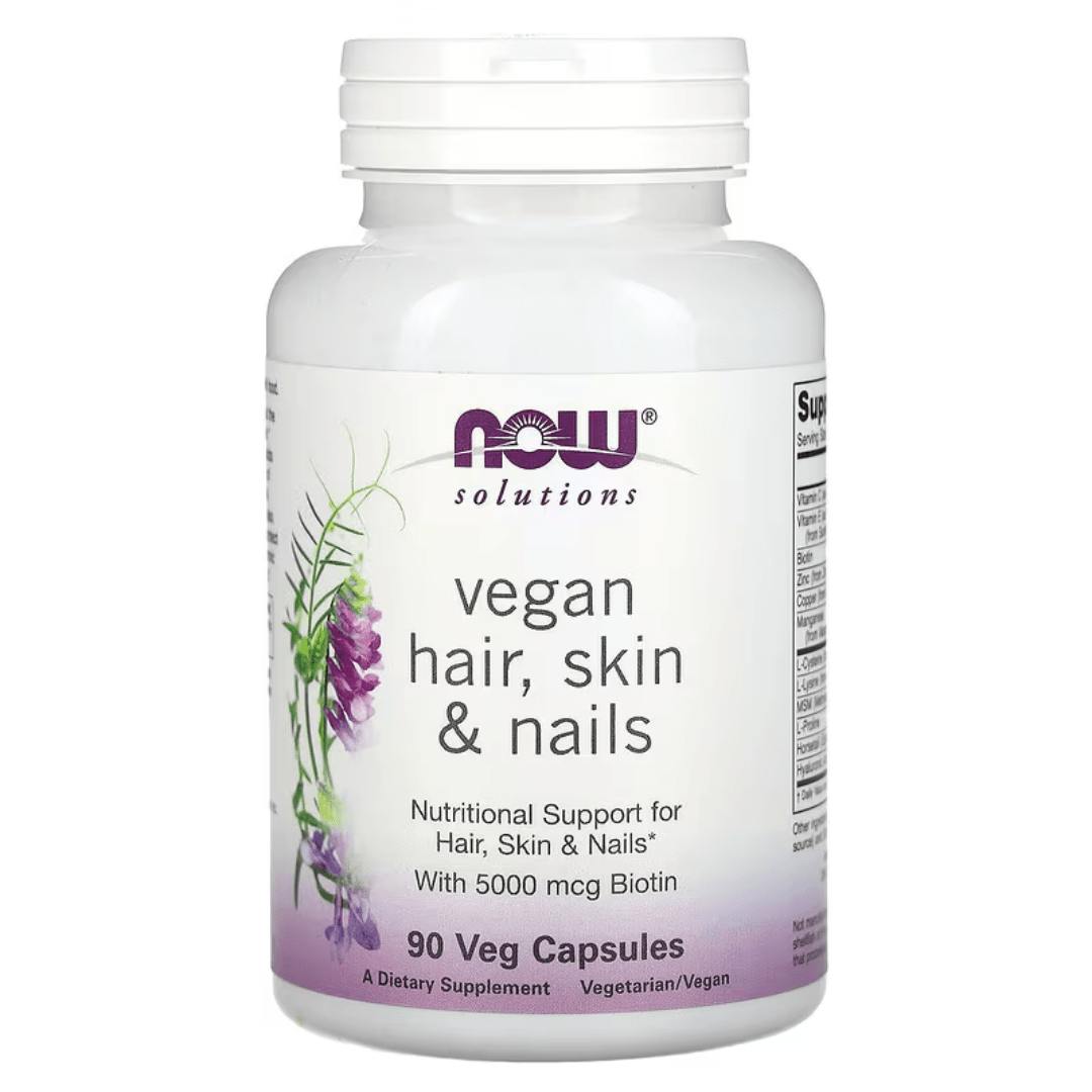 NOW Foods, Solutions, Vegan Hair, Skin & Nails, 90 Veg Capsules - GREEN LIFE CYPRUS