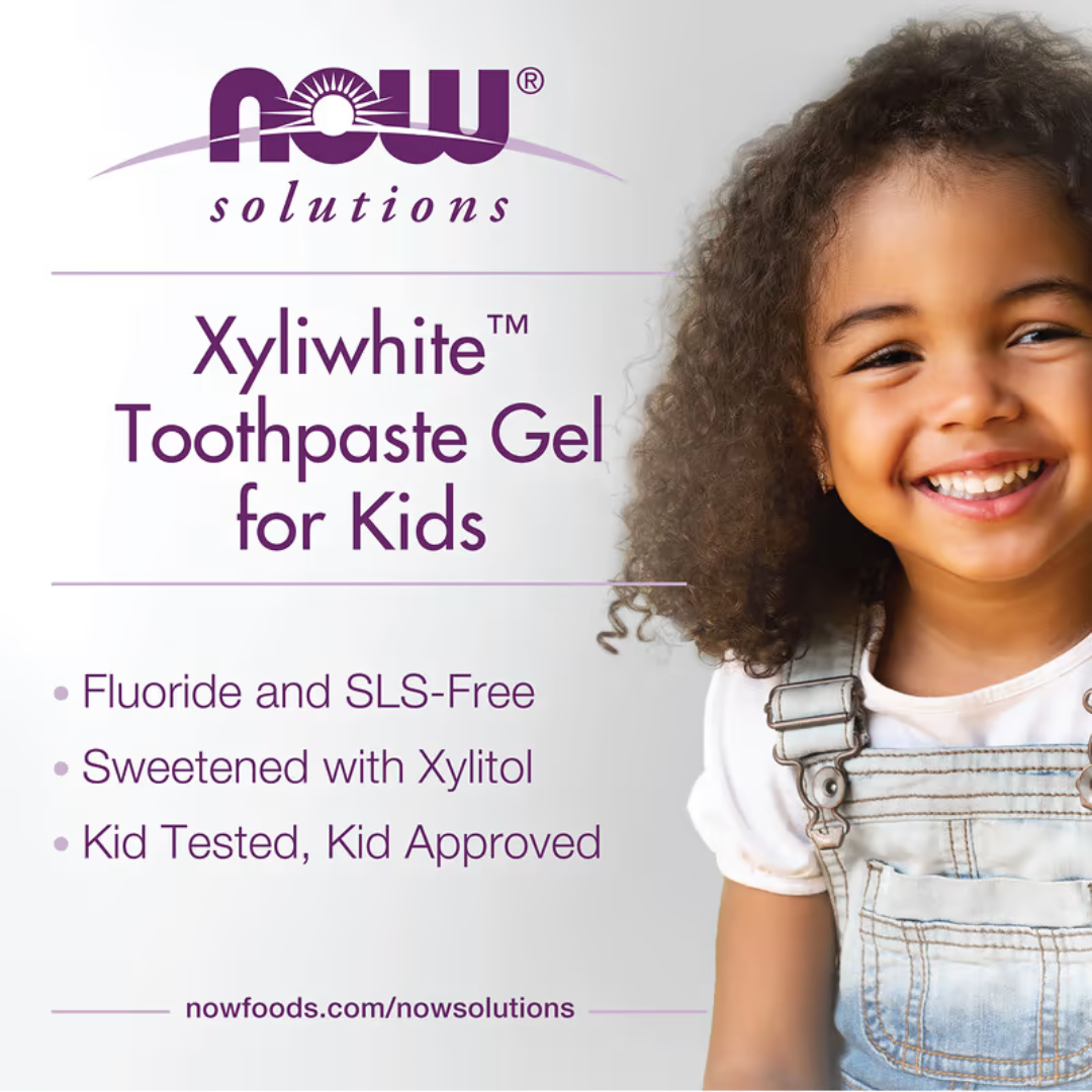 NOW Foods, Xyli-White, Kids Toothpaste Gel, Orange Splash, 3 oz (85 g)