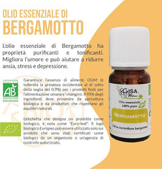 Gisa Wellness - SENTIERI AGRUMATI - Kit di 3 Oli Essenziali da [5ml] - 100% puri,naturali e BIO di Bergamotto, Arancio Dolce e Mandarino Verde - per Aromaterapia - Benessere e Relax - Made in Italy