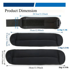 Ankle & Wrist Weights (Black) – Adjustable, Durable, Ideal for Gym, Yoga & Cardio.