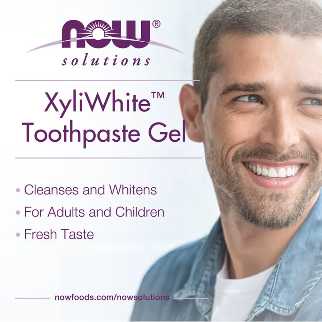 NOW Foods, Solutions, XyliWhite, Gel οδοντόκρεμας, λάδι καρύδας, γεύση μέντας, 1 oz (28 g) 