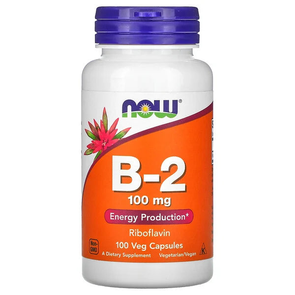 NOW Foods, B-2, 100 mg, 100 CAPS 