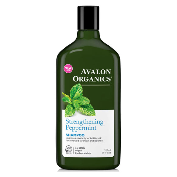 Σαμπουάν, Ενδυνάμωση, Μέντα, 11 fl oz (325 ml) - Avalon Organics