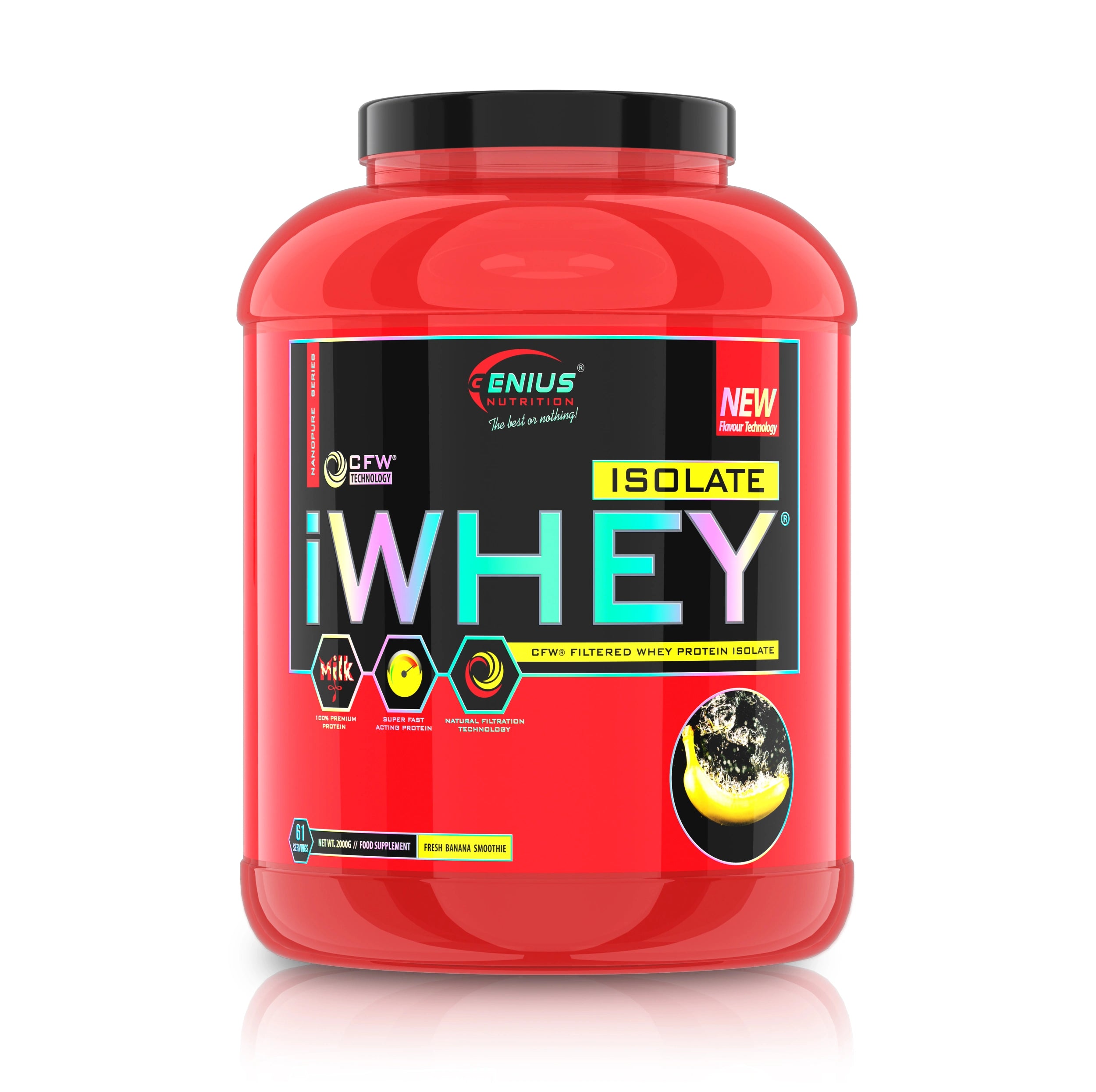 iWHEY® ISOLATE 2000g/61serv - GREEN LIFE CYPRUS