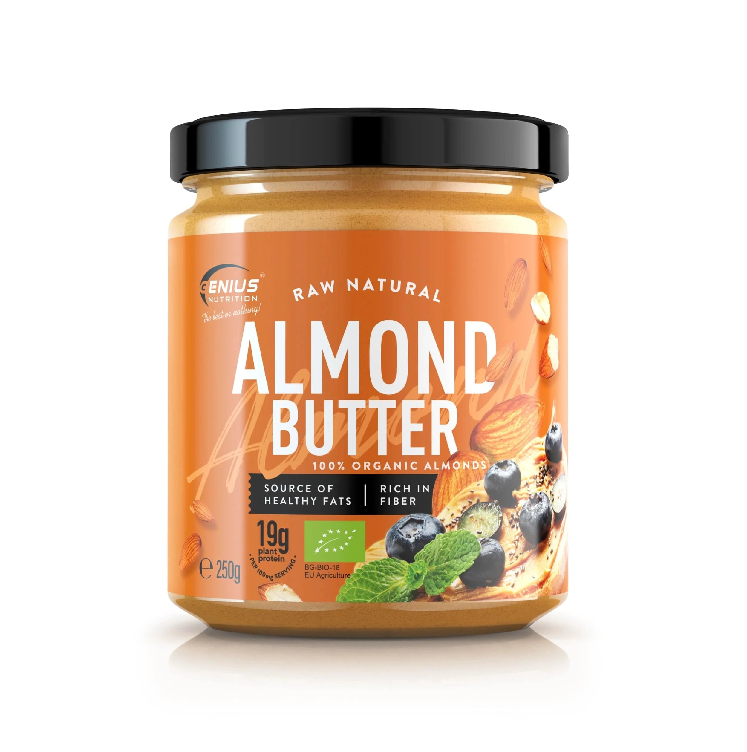BIO ALMOND BUTTER 250g, Genius Nutrition - GREEN LIFE CYPRUS