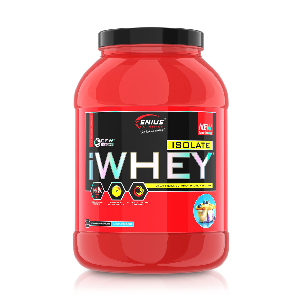 IWHEY® ISOLATE 900g/27serv, Genius Nutrition