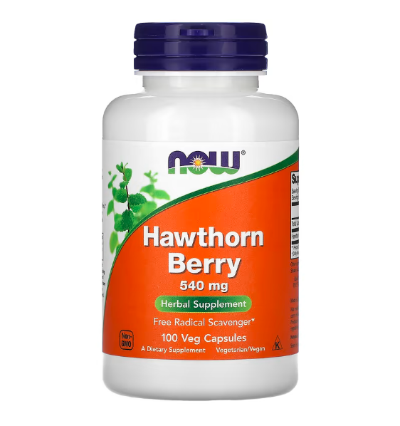 NOW Foods, Hawthorn Berry, 540 mg, 100 Veg Κάψουλες 