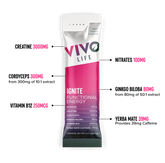 Vivo Life Clean Drive – Energy, Endurance & Focus Drink Mix | 12 Sachets