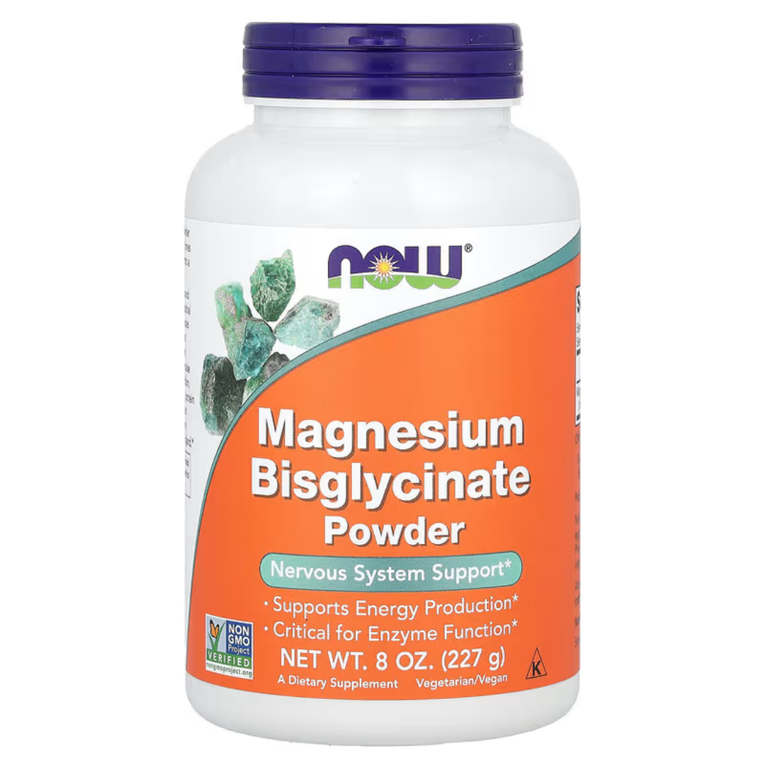 NOW Foods, Magnesium Bisglycinate Powder, 8 oz (227 g) - GREEN LIFE CYPRUS