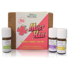 Gisa Wellness – Must Have – Organic Essential Oils Kit – Lavender – Lemon – Tea Tree