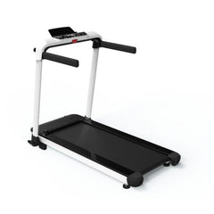 Foldable VIKING FITNESS LT-01 electric treadmill with a running belt, control panel, and compact design for home use.