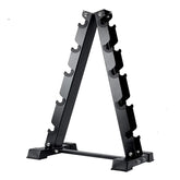 Viking Fitness S-10 dumbbell stand for organizing and storing free weights in a gym or home workout space.