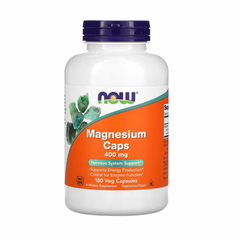 NOW Foods, Magnesium Caps, 400 mg, 180 Veg Κάψουλες 