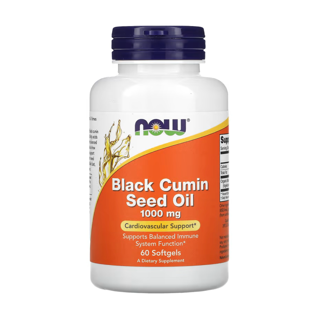 NOW Foods, Black Cumin Seed Oil, 1,000 mg, 60 Softgels