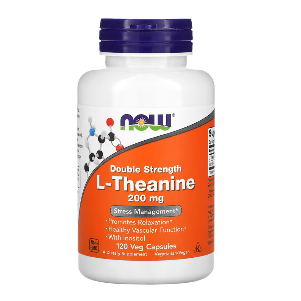 Now, L-Theanine, 200 mg, 120 Veg Capsules