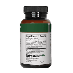 Sentosa Nutramedix Binder Plus supplement bottle with 120 vegetarian capsules, featuring a white label and supplement details.