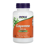 NOW Foods, Cayenne, 500 mg, 100 Veg Capsules - GREEN LIFE CYPRUS