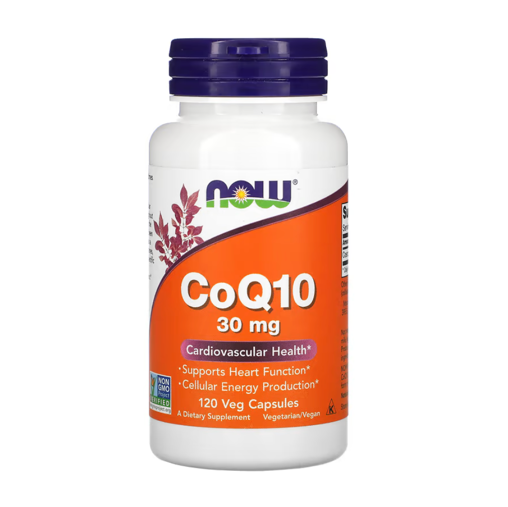 NOW Foods, CoQ10, 30 мг, 120 растительных капсул 