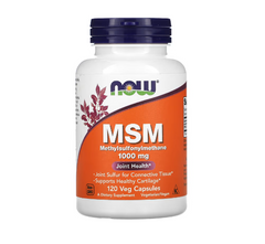 NOW Foods, MSM, Methylsulfonylmethane, 1,000 mg, 120 Veg Capsules