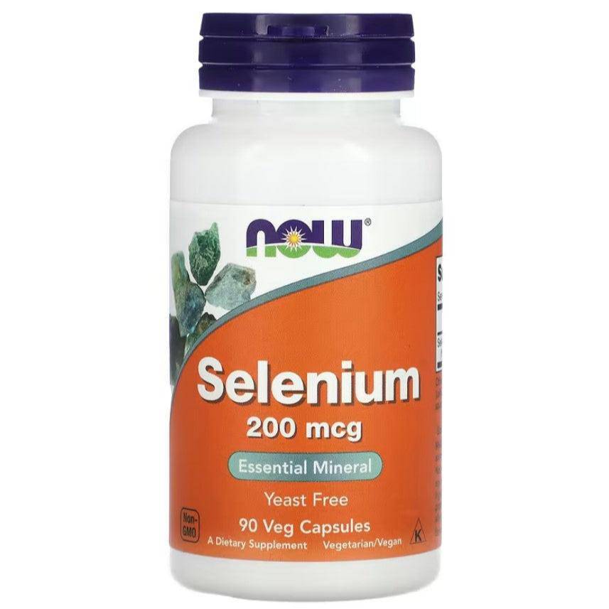 NOW Foods, Selenium, 200 mcg, 90 Veg Capsules - GREEN LIFE CYPRUS