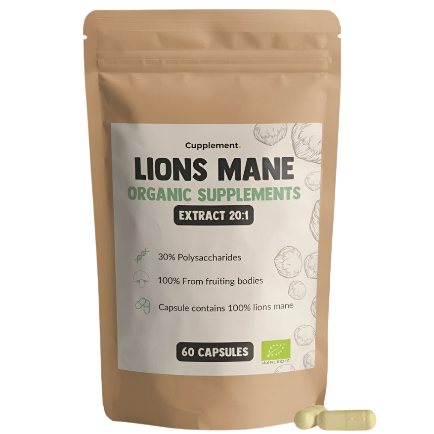 Cupplement, Lion's Mane Extract, 400 mg (60 Capsules) - GREEN LIFE CYPRUS