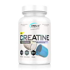 CREATINE 60 mega caps/30 serv, Genius Nutrition - GREEN LIFE CYPRUS