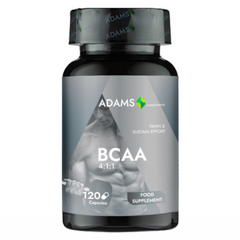 Adams Supplements, BCAA 4:1:1 2000mg, 120cps - GREEN LIFE CYPRUS