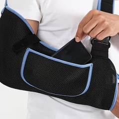 AirComfort SecureFit Adult Arm Sling & Forearm–Wrist Stabilizer with Breathable Mesh and Storage Pocket - GREEN LIFE CYPRUS